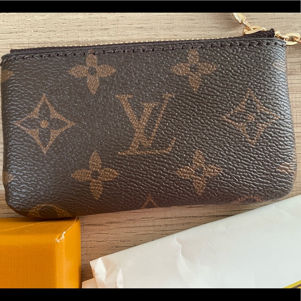 Monogram cards key pouch